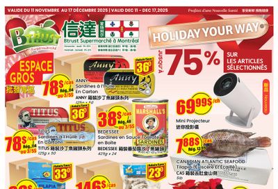Btrust Supermarket (Montreal) Flyer December 11 to 17