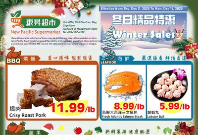 New Pacific Supermarket Flyer December 11 to 15
