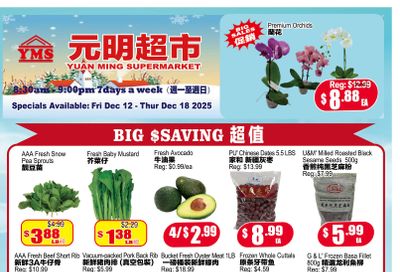 Yuan Ming Supermarket Flyer December 12 to 18