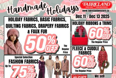 Fabricland (Kitchener, St. Catharines, Welland) Flyer December 11 to 13