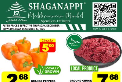 Shaganappi Mediterranean Market Flyer December 11 to 17