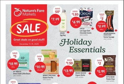 Nature's Fare Markets Flyer December 11 to 31