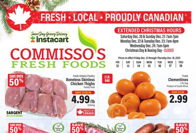 Commisso's Fresh Foods Flyer December 12 to 18