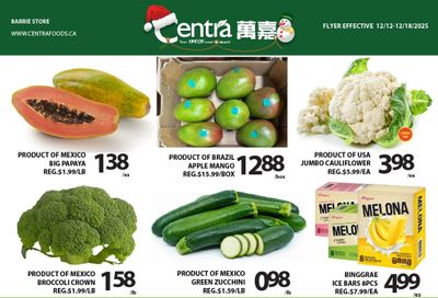 Centra Foods (Barrie) Flyer December 12 to 18