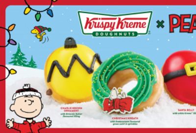 Krispy Kreme Doughnuts Canada: Krispy Kreme x Peanuts Doughnuts Now Available + $1 Dozen Day December 13th