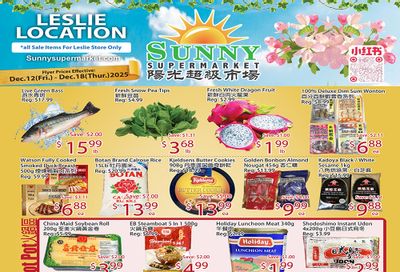 Sunny Supermarket (Leslie) Flyer December 12 to 18