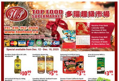 Top Food Supermarket Flyer December 12 to 18