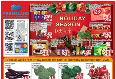 FreshLand Supermarket Flyer December 12 to 18
