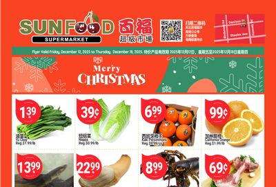 Sunfood Supermarket Flyer December 12 to 18