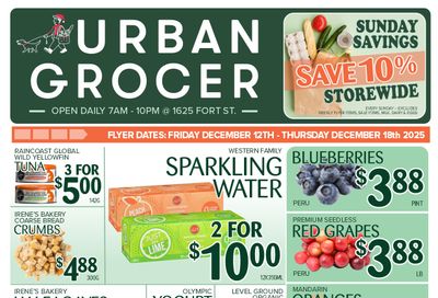 Urban Grocer Flyer December 12 to 18
