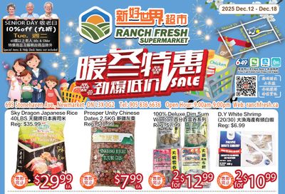 Ranch Fresh Supermarket Flyer December 12 to 18