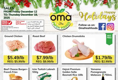 Oma Fresh Foods Flyer December 12 to 18