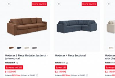 Ashley HomeStore Canada Early Boxing Day Deals: up to $1200 off Hot Buys