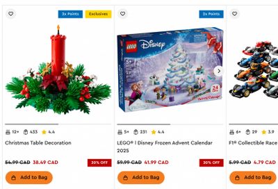 LEGO Canada: 2X The Points For Insiders + Sale + More
