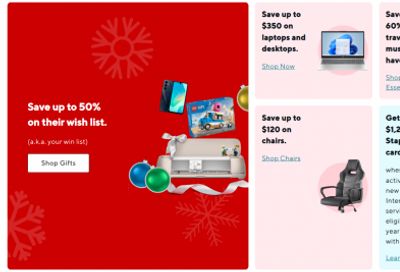 Staples Canada: Save up to 50% on Gifts + Top Deals This Week