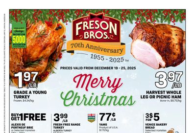 Freson Bros. Flyer December 19 to 25