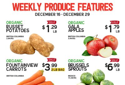 Pomme Natural Market Weekly Produce Flyer December 16 to 29