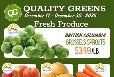 Quality Greens Flyer December 17 to 30