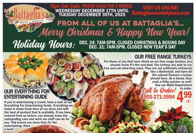 Battaglia's Marketplace Flyer December 17 to 30