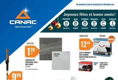 Canac Flyer December 18 to 31