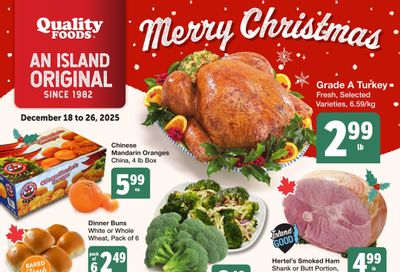 Quality Foods Flyer December 18 to 26