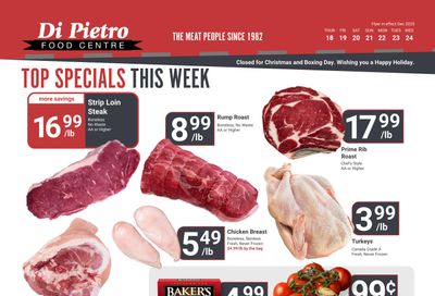 Di Pietro Food Centre Flyer December 18 to 24