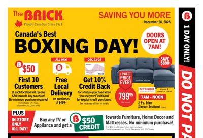 The Brick Boxing Day Flyer December 23 to 29