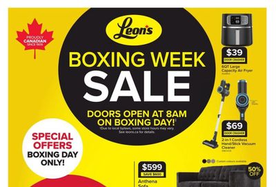 Leon’s Boxing Week Flyer December 25 to January 14