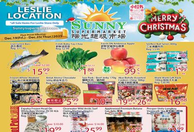 Sunny Supermarket (Leslie) Flyer December 19 to 25