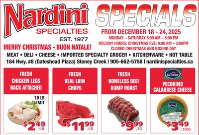 Nardini Specialties Flyer December 18 to 24