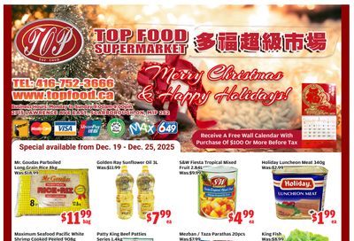 Top Food Supermarket Flyer December 19 to 25