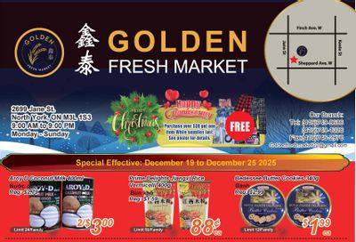 Golden Fresh Market Flyer December 19 to 25