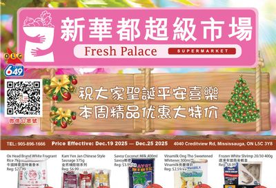 Fresh Palace Supermarket Flyer December 19 to 25