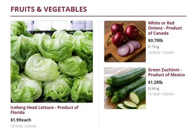 Mike Dean Local Grocer Flyer December 18 to 25