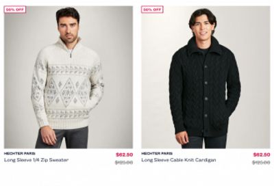 Tip Top Canada Pre Boxing Day Sale:  All Suits up to 50% off + 50% off Sweaters