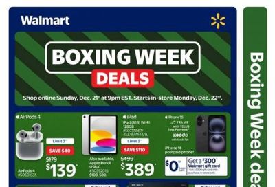 Walmart Canada Boxing Day Sales + Flyers Deals 2025: Save up to 50% on Select Items