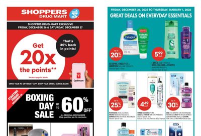 Shoppers Drug Mart (ON) Flyer December 26 to January 1