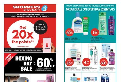 Shoppers Drug Mart (West) Flyer December 26 to January 1