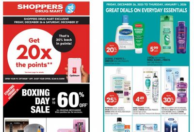 Shoppers Drug Mart Canada Boxing Day Sale: Save Up To 60% + Get 20x The PC Optimum Points