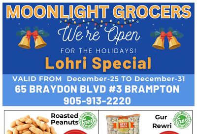 Moonlight Grocers Flyer December 25 to 31