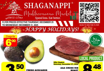 Shaganappi Mediterranean Market Flyer December 25 to 31