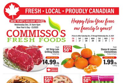 Commisso's Fresh Foods Flyer December 26 to January 1