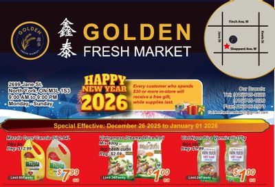 Golden Fresh Market Flyer December 26 to January 1