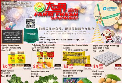 Farm Fresh Supermarket Flyer December 26 to January 1