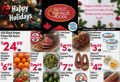 Tru Value Foods Flyer December 26 to 30