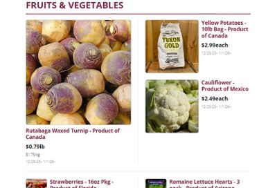 Mike Dean Local Grocer Flyer December 25 to January 1