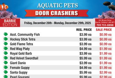 Big Al's (Barrie) Weekly Specials December 26 to 29