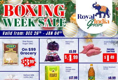 Royal India Grocers Flyer December 26 to January 4