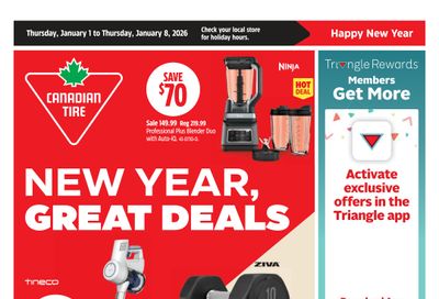 Canadian Tire (ON) Flyer January 1 to 8