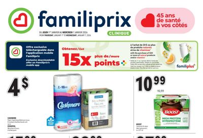 Familiprix Clinique Flyer January 1 to 7